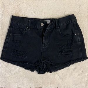 Pacsun black jean shorts